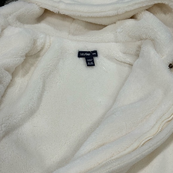Gap baby‎ one piece bear detail white slumber winter suit 6-12 months - Picture 7 of 8